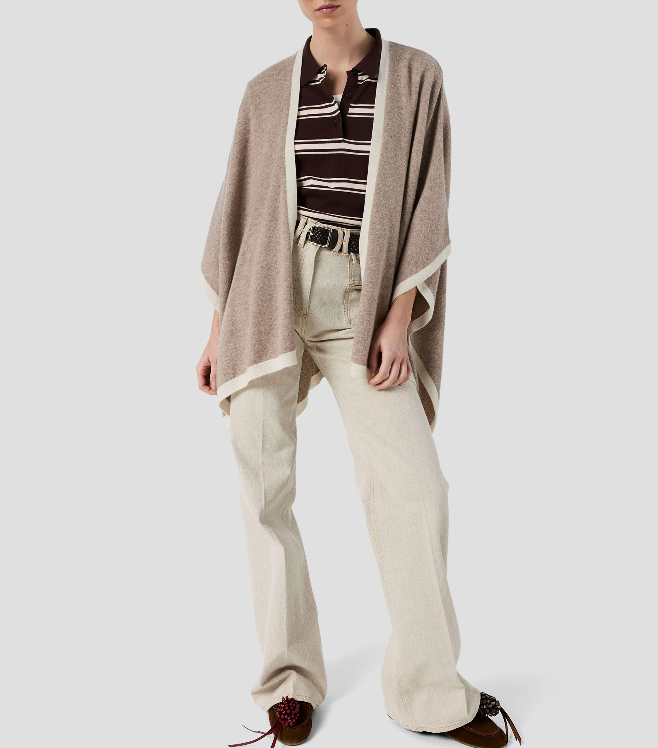 Poncho liso Mujer